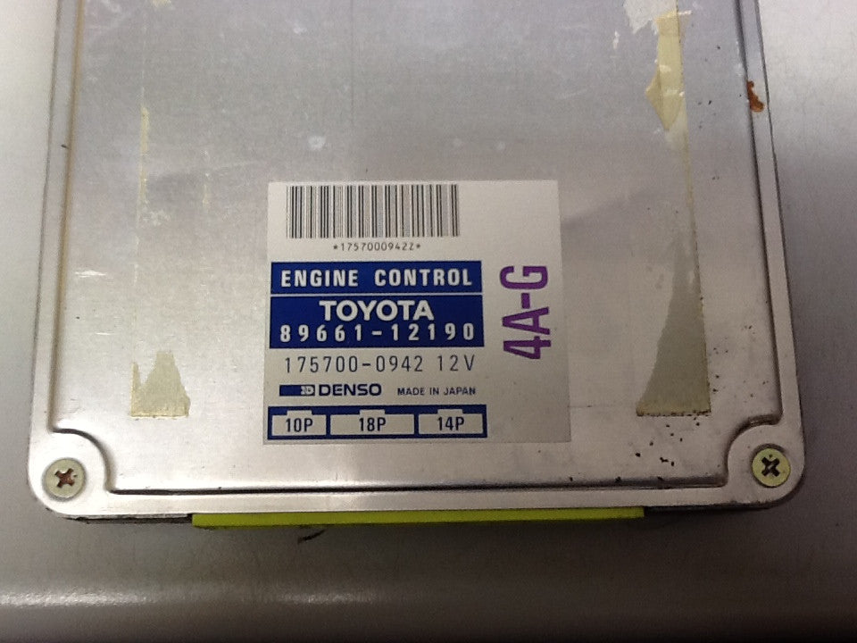 Plug & Play Engine ECU, 89661-12190, 175700-0942 4A-G