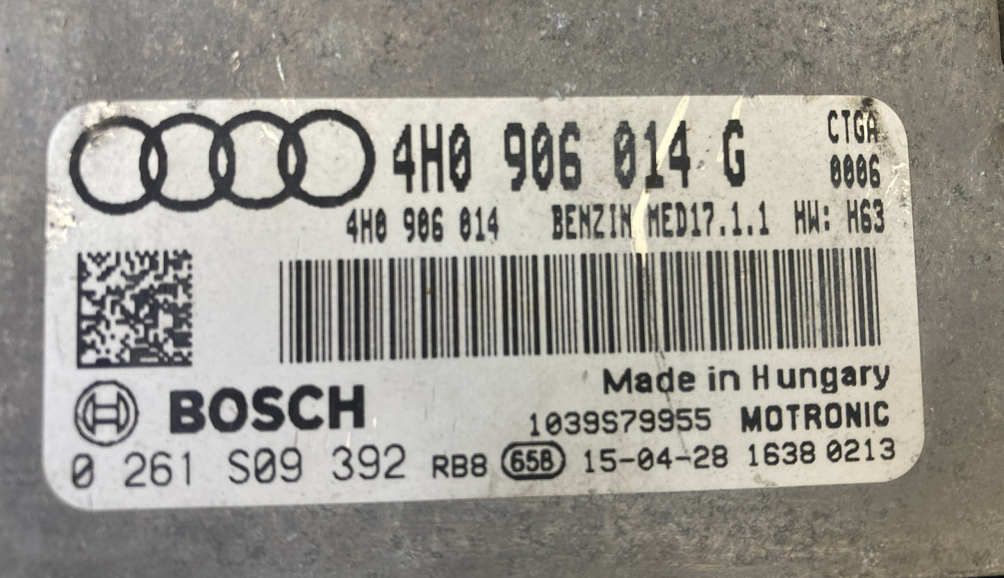 ECU de motor Bosch Plug & Play, Audi A8 4.0 TFSI, 0261S09392, 0 261 S09 392, AH0906014G, AH0 906 014 G
