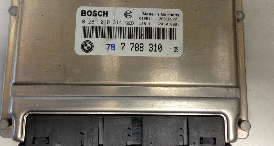 Plug & Play BMW Bosch Engine ECU, 0281010314, 0 281 010 314, 7788310, 7 788 310