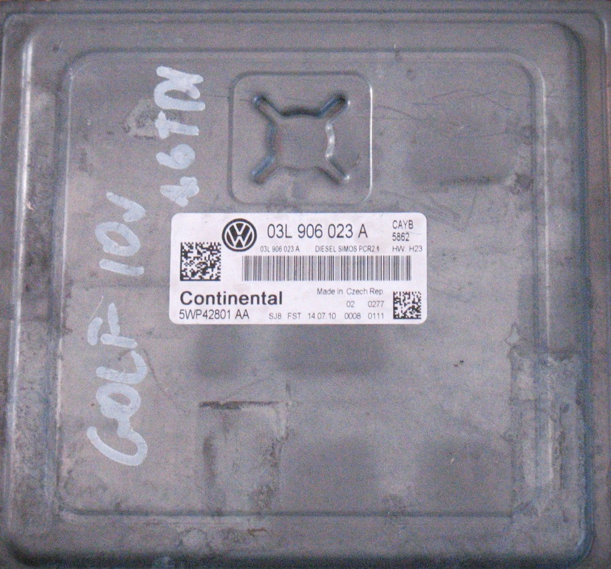 ECU de motor Continental Plug & Play, VW, 03L906023A, 03L 906 023 A, 5WP42801 AA, DIESEL SIMOS PCR2.1