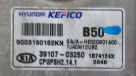 Kia - Hyundai, 3910703250, 39107-03250, 9003190162KN, CPGPSH2.14.1, B50