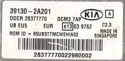 391302A201, 39130-2A201, DDCR28377770, DDCR 28377770, DCM3.7AP