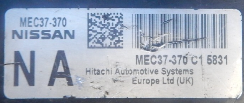 Plug & Play Hitachi Engine ECU, Nissan Note, MEC37370, MEC37-370, MEC37370C1, MEC37-370 C1, NA
