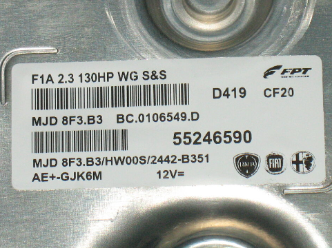 MJD 8F3.B3, MJD8F3B3, 55246590, BC0106549D, BC.0106549.D, HW00S