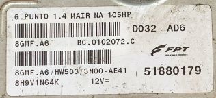 8GMFA6, 8GMF.A6, 51880179, BC0102072C, BC.0102072.C, HW503