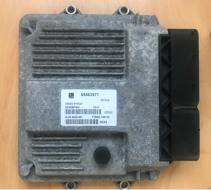 Magneti Marelli Engine ECU, MJD 6O2.W1, 55563977, 71600.148.00