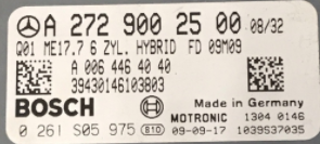 Mercedes-Benz, 0261S05975, 0 261 S05 975, A2729002500, A 272 900 25 00, A0064464040, A 006 446 40 40, 1039S37035