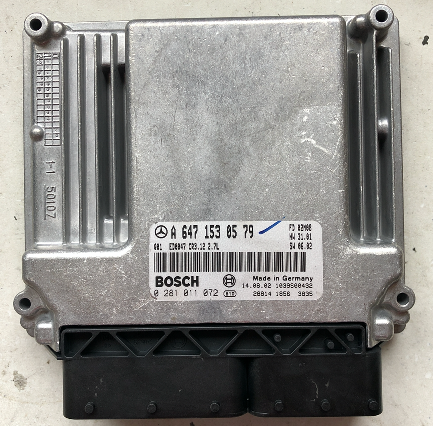 Mercedes-Benz E270 CDI, 0281011072, 0 281 011 072, A6471530579, A 647 153 05 79, CR3.12, 1039S00432