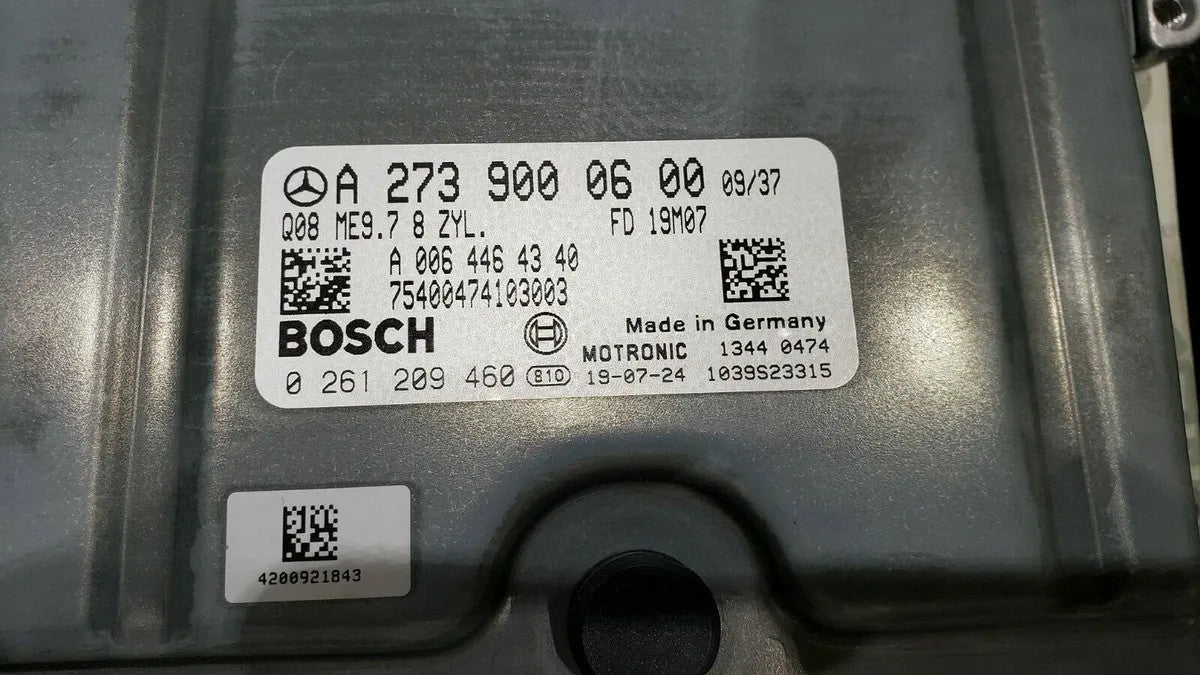 Mercedes-Benz, ME9.7, 0261209406, 0 261 209 406, A2739000600, A 273 900 06 00, A006446 4340, A 006 446 43 40