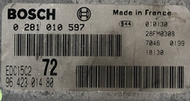 Peugeot 406 2.2 HDI, Bosch EDC15C2, 0281010597, 0 281 010 597, 9642301480, 96 423 014 80