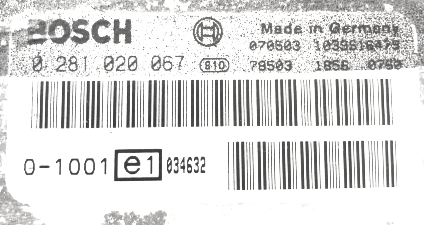 Plug & Play Bosch Engine ECU, DAF LF 45 EURO 3, 0281020067, 0 281 020 067