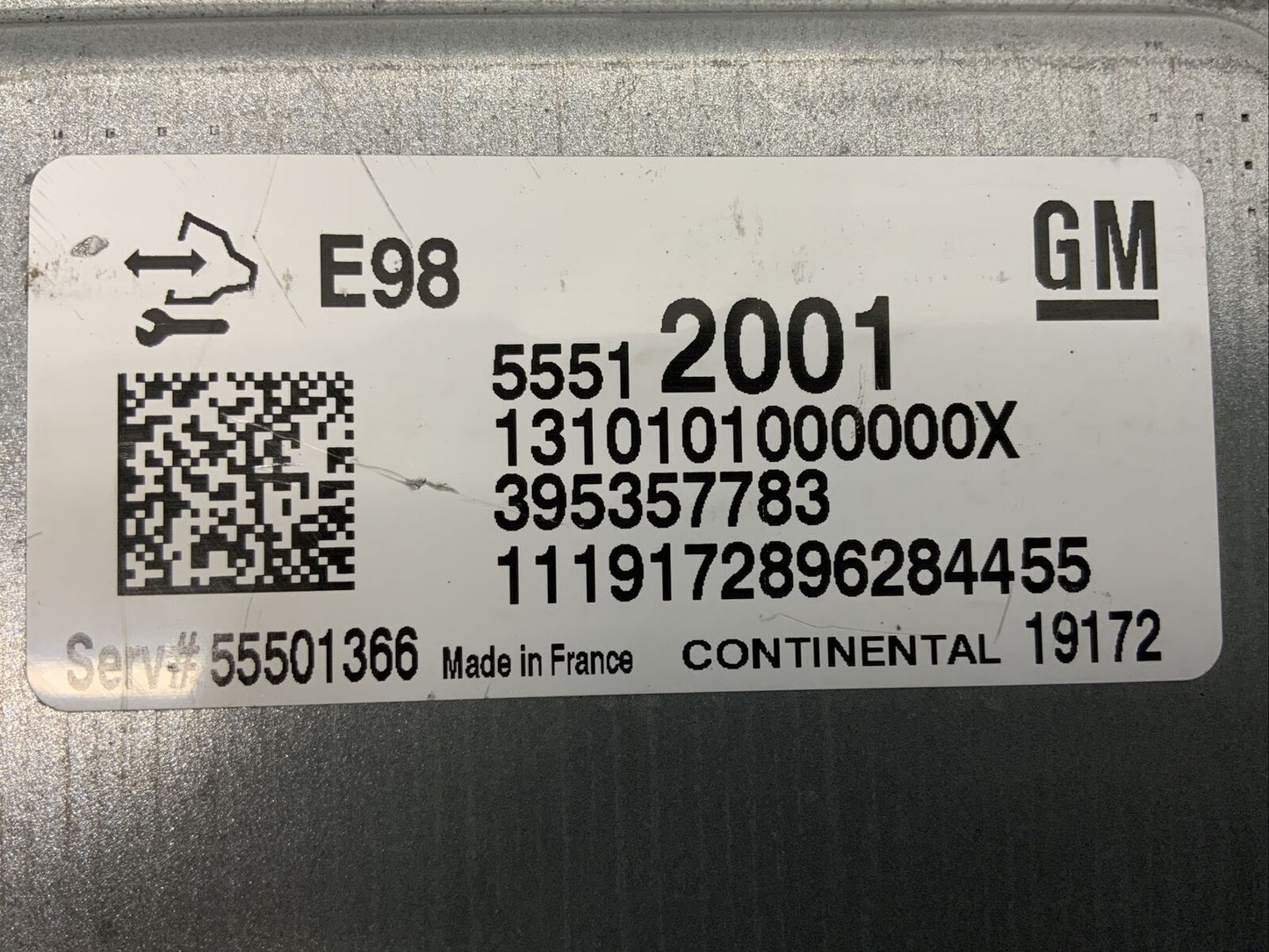 Play Continental Engine ECU, Vauxhall Insignia 2.0 CDTI, 55512001, 1310101000000X, 395357783, 55501366, E98