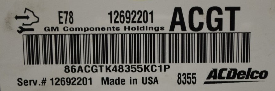 Plug & Play ACDelco Engine ECU, Vauxhall, Opel, 12692201, ACGT, E78