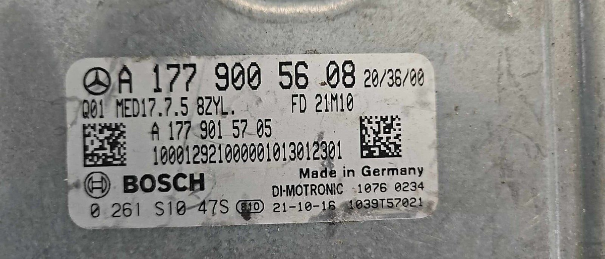 Plug & Play Bosch Engine ECU, 0261S1047S, 0 261 S10 47S, A 177 900 56 08, A1779005608, A 177 901 57 05, A1779015705, MED17.7.5