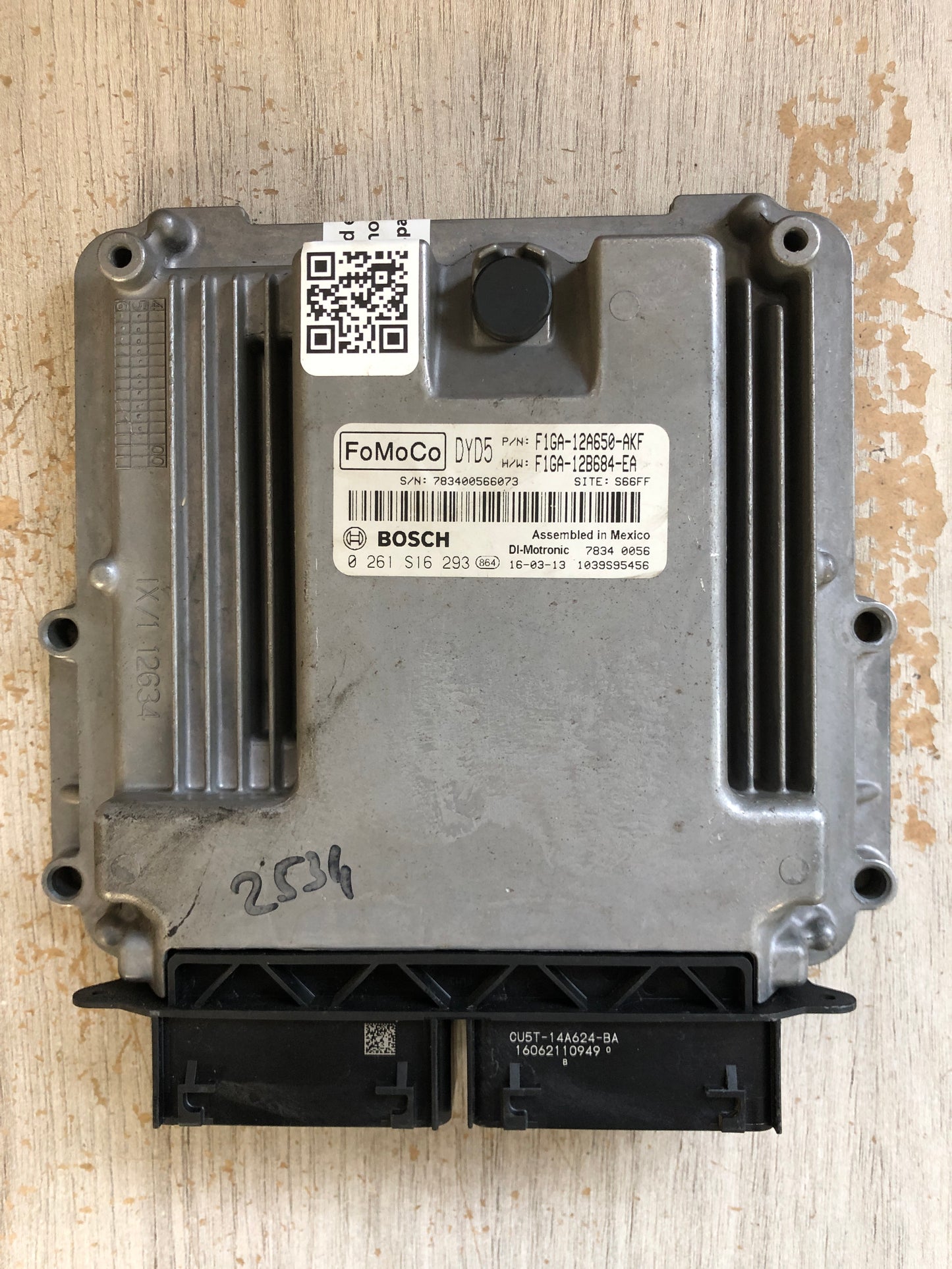 Plug & Play Bosch Engine ECU, Ford, 0261S16293, 0 261 S16 293, F1GA-12A650-AKF, F1GA12A650AKF, F1GA-12B684-EA, F1GA12B684EA, DYD5