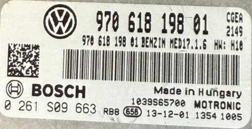 Plug & Play Bosch Engine ECU, PORCHE Panamera 3.0, 0261S09663, 0 261 S09 663, 97061819801, 970 618 198 01