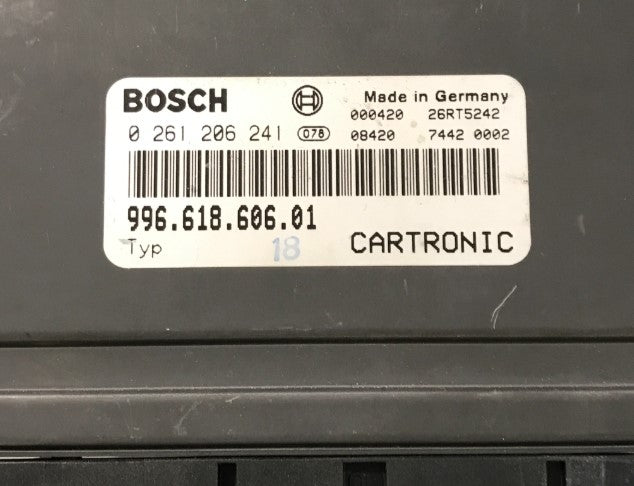 Plug & Play Bosch Engine ECU, Porsche 996 Turbo, Turbo S, GT 2, 0261206241, 0 261 206 241, 996.618.606.01, 996.618.606.01