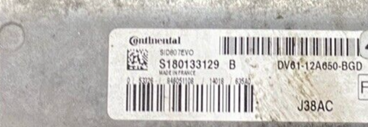 Plug & Play Continental Engine ECU, Ford Transit Connect TDCI, S180133129B, S180133129 B, DV6112A650BGD, DV61-12A650-BGD, SID807EVO