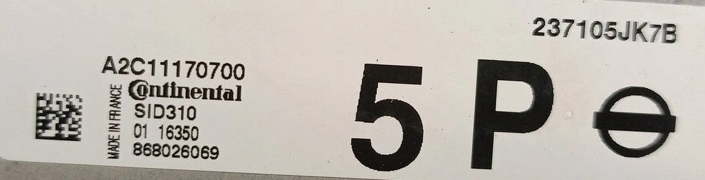 Plug & Play Continental Engine ECU, Nissan, SID310, A2C11170700, 237105JK7B, 868026069, 5P