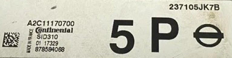 Plug & Play Continental Engine ECU, Nissan, SID310, A2C11170700, 237105JK7B, 878584068, 5P