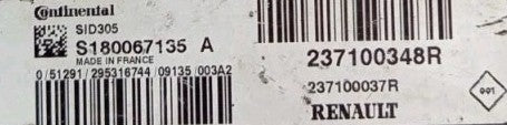 Plug & Play Continental Engine ECU, Renault, S180067135A, S180067135 A, 237100348R, 237100037R