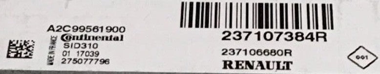 Plug & Play Continental Engine ECU, Renault, SID310, A2C99561900, 237107384R, 237106680R