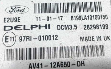 Plug & Play Delphi Engine ECU, Ford, AV4112A650DH, AV41-12A650-DH, 28298199, DCM3.5