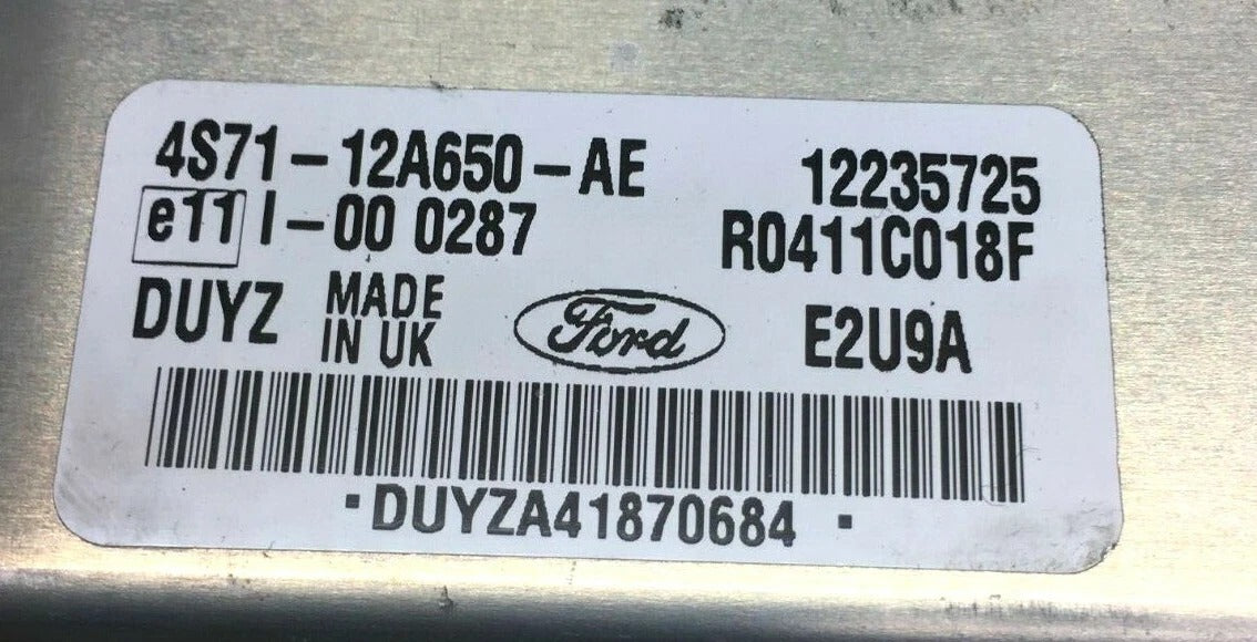 Plug & Play Delphi Engine ECU, Jaguar, 4S71-12A650-AE, 4S7112A650AE, R0411C018F, E2U9A, 12235725, DUYZ
