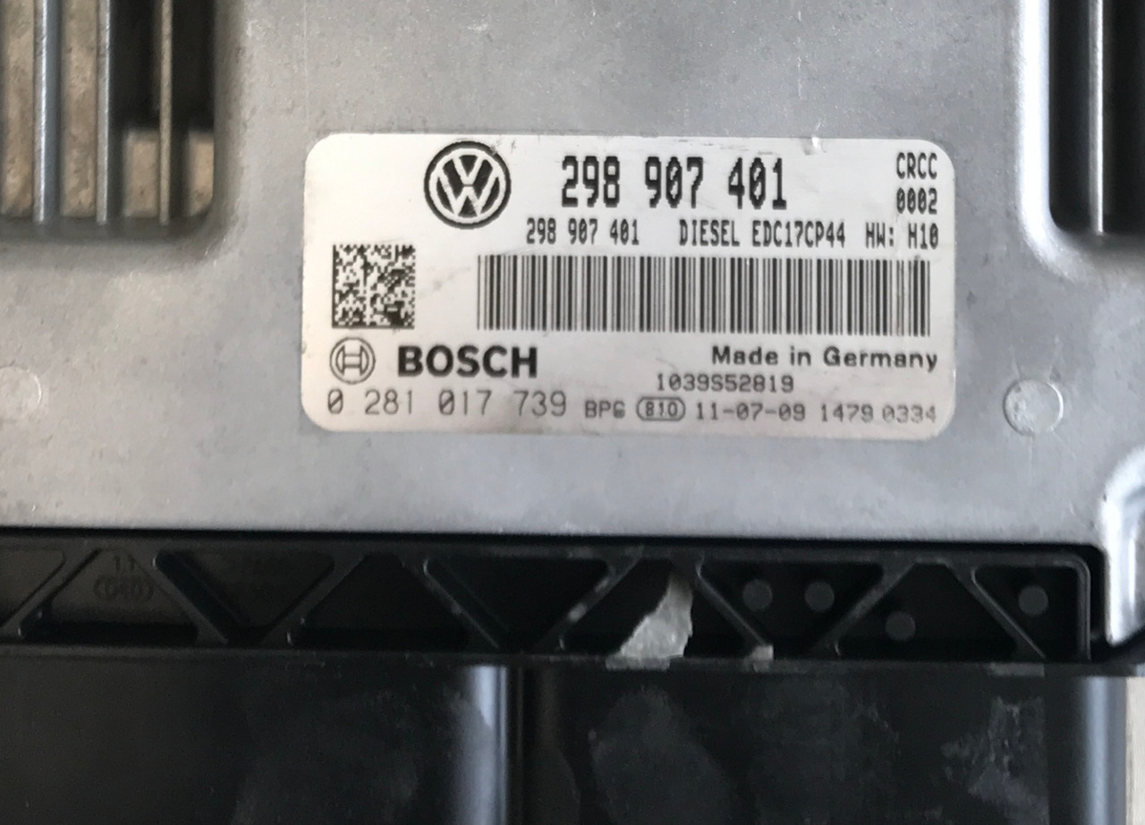Porsche Panamera 3.0, 0281017739, 0 281 017 739, 298907401, 298 907 401, EDC17CP44