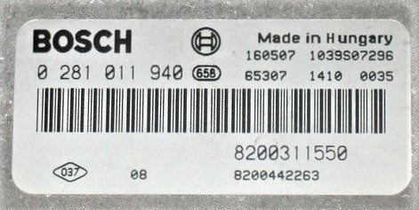 Renault Master DCI, 0281011940, 0 281 011 940, 8200311550, 8200442263