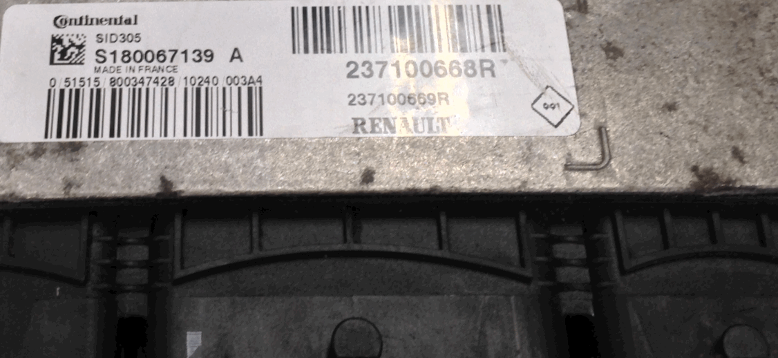 Renault Megane 1.5DCi, SID 305, S180067139A, S180067139 A, 237100668R, 237100669R