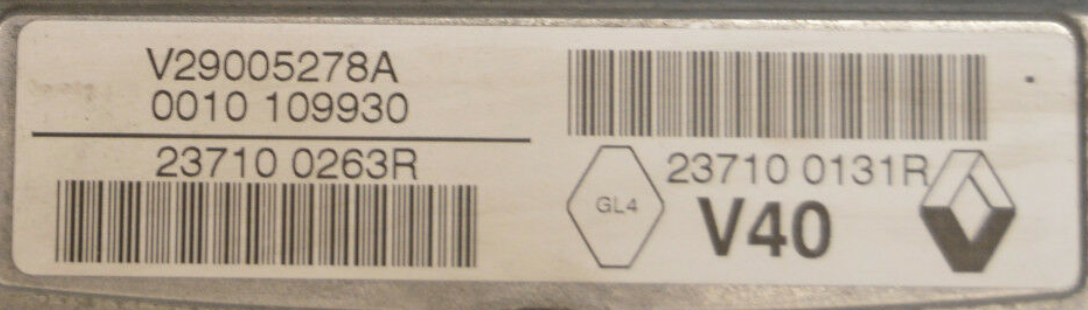 V29005278A, 237100263R, 23710 0263R, 237100131R, 23710 0131R, V40