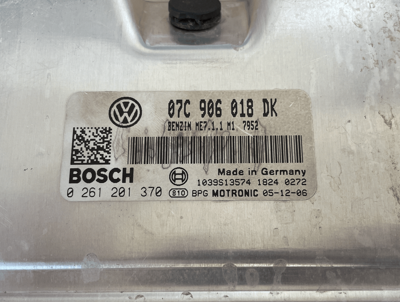 Rolls Royce, Bentley, 0261201370, 0 261 201 370, 07C906018DK, 07C 906 018 DK, ME7.1.1