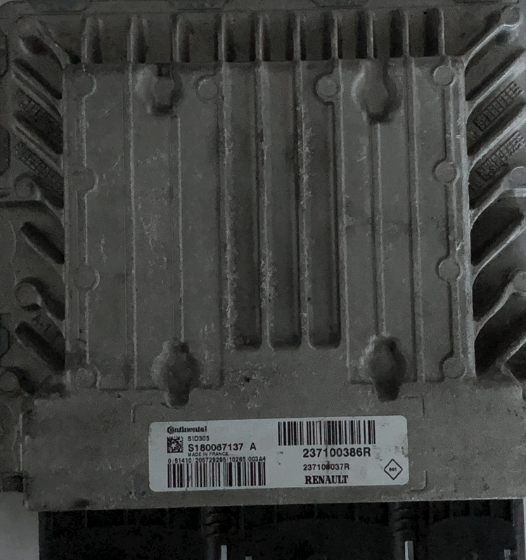 Continental Engine ECU, Renault, SID 305, S180067137 A, 237100386R