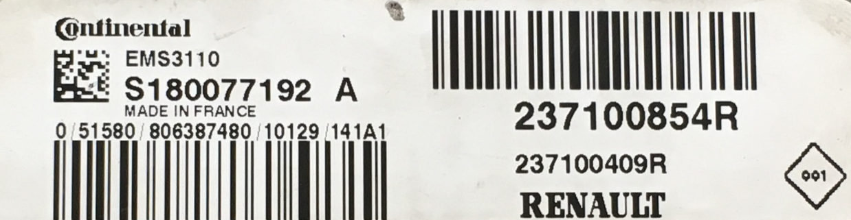 S180077192A, S180077192 A, 237100854R, 237100409R, EMS3110