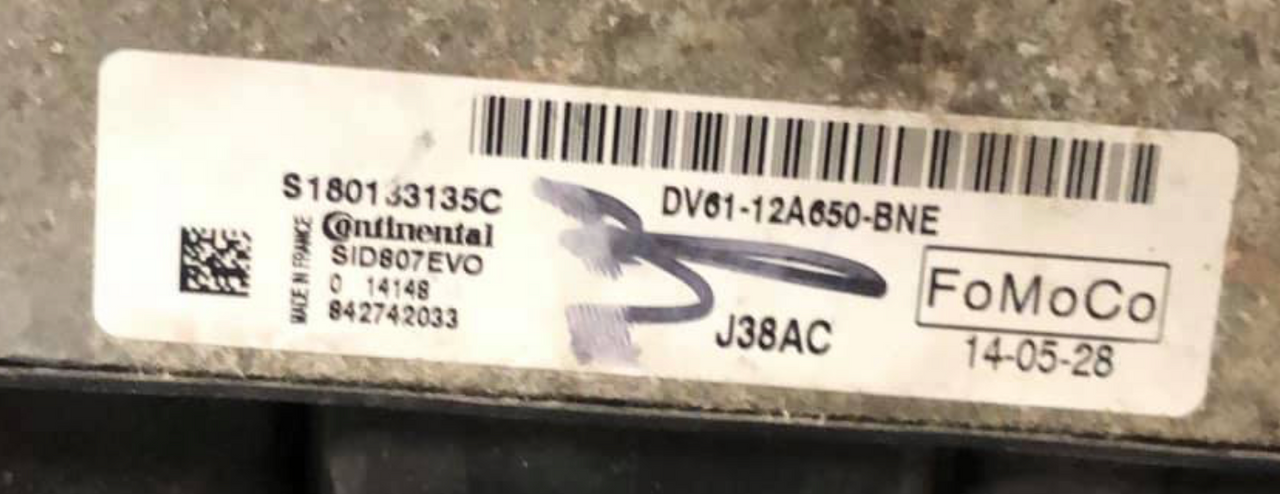 S180133135C, DV6112A650BNE, DV61-12A650-BNE, J38AC, SID807EVO