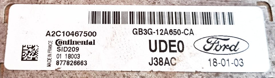 Plug & Play Continental Engine ECU, Ford, GB3G12A650CA, GB3G-12A650-CA, A2C10467500, SID209, UDE0