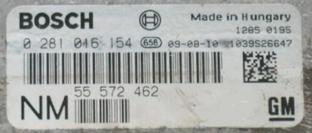 0281016154, 0 281 016 154, 55572462, 55 572 462