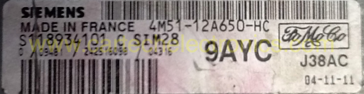 S118934101 C 4M51-12A650-HC SIM28 9AYC