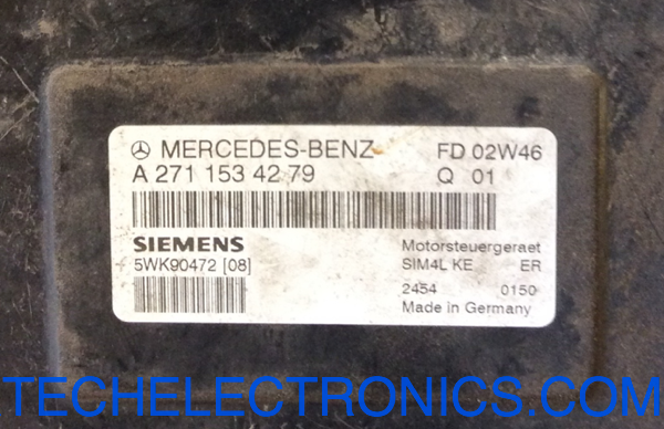 Plug & Play Mercedes Siemens Engine ECU, 5WK90472 08, A2711534279, SIM4L KE