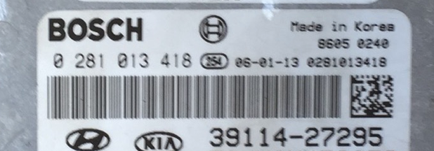 Kia-Hyundai, 0 281 013 418 0281013418 39114-27295