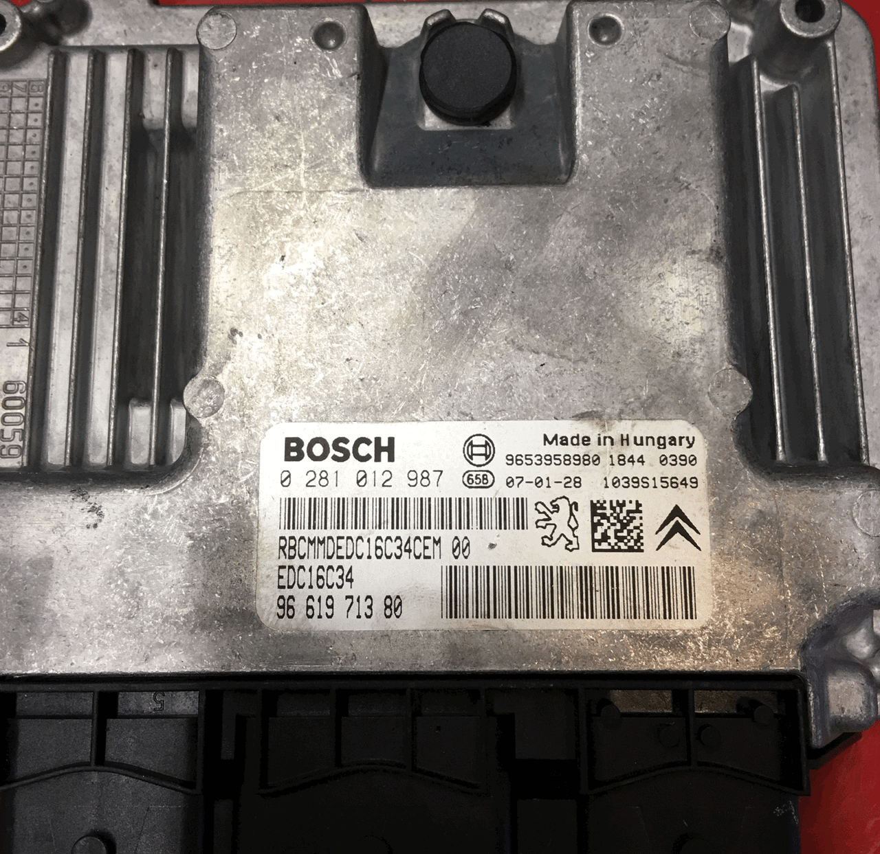 Citroen/Peugeot HDI, 0 281 012 987, 0281012987, 96 619 713 80, 9661971380, EDC16C34