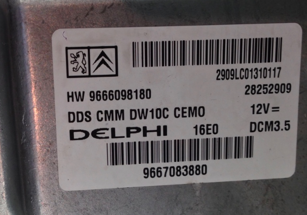 HW 9666098180, 28252909, 9667083880, DCM3.5