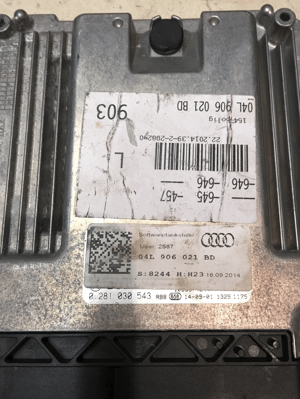 Audi A6, 2.0 TDI, 0281030543, 0 281 030 543, 04L906021BD, 04L 906 021 BD, EDC17C64