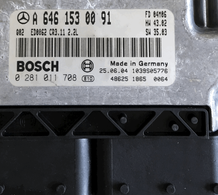 E220 CDI, 0281011708, 0 281 011 708, A6461530091, A 646 153 00 91, CR3.11