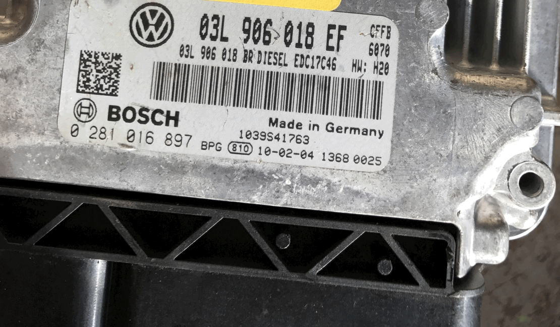 Skoda Superb 2.0 4X4, 0281016897, 0 281 016 897, 03L906018EF, 03L 906 018 EF, 1039S41763