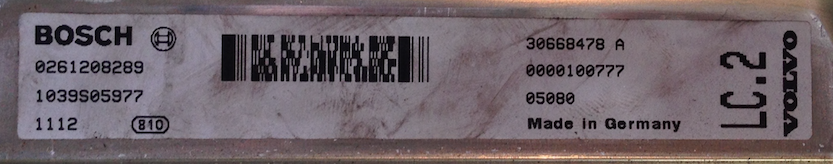 0261208289, 0 261 208 289, 30668478A