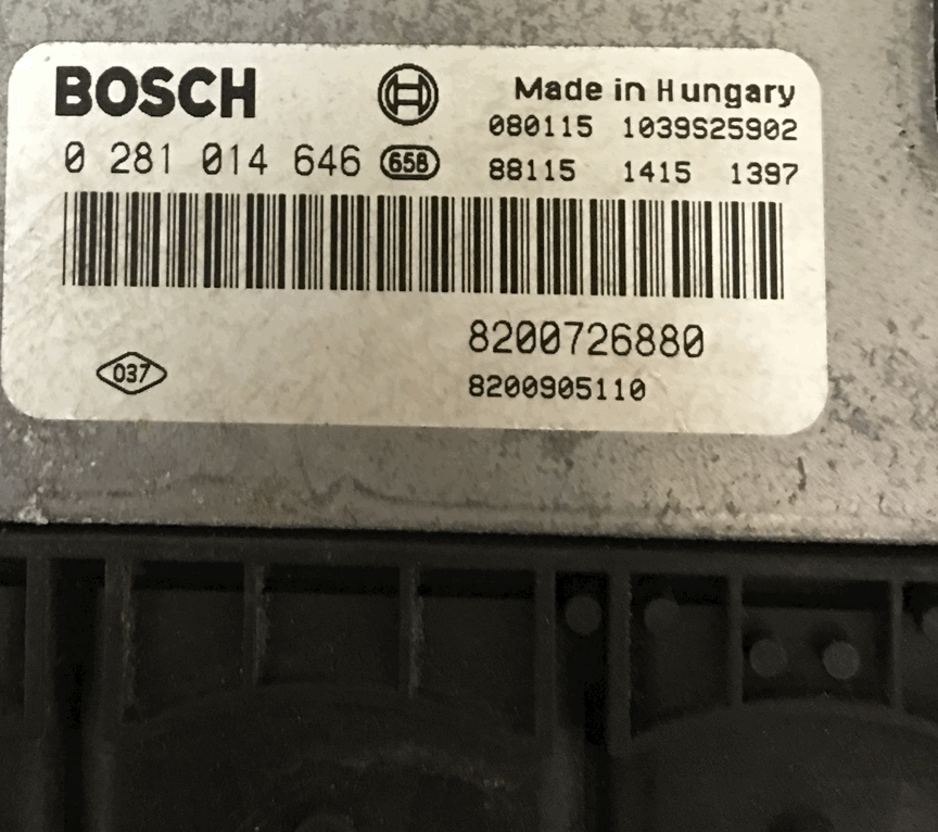 0 281 014 646, 0281014646, 8200726880, 8200905110