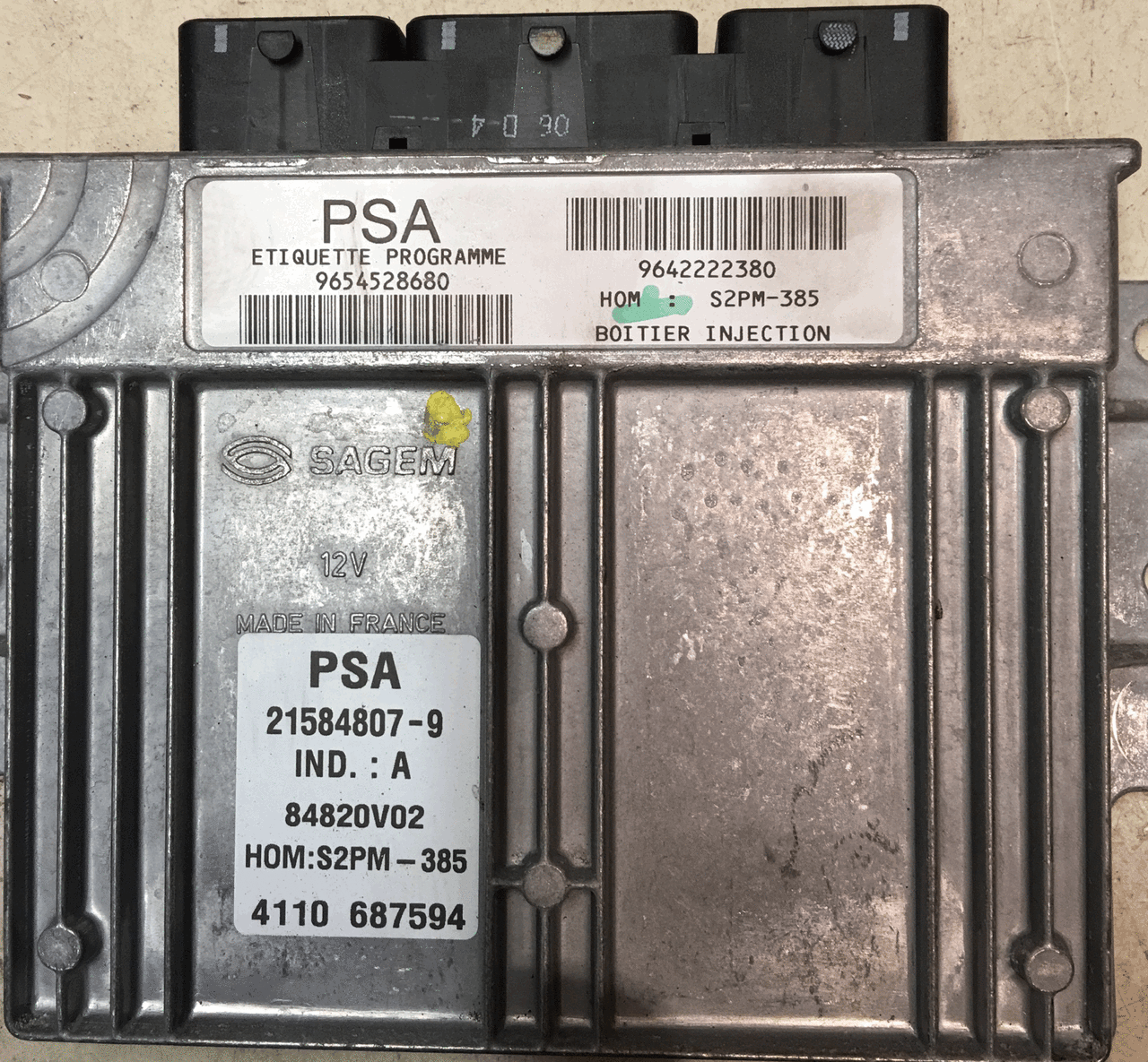 Plug & Play Sagem Engine ECU, Citroen C2/C3 1.4L, 9654528680, 9642222380, 21584807-9, S2PM-385