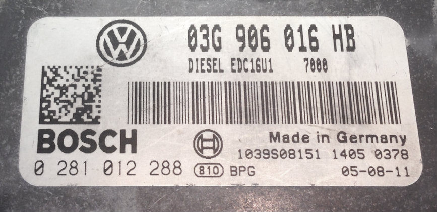 Seat Altea / Toledo 1.9 TDI, 0281012288, 0 281 012 288, 03G906016HB, 03G 906 016 HB